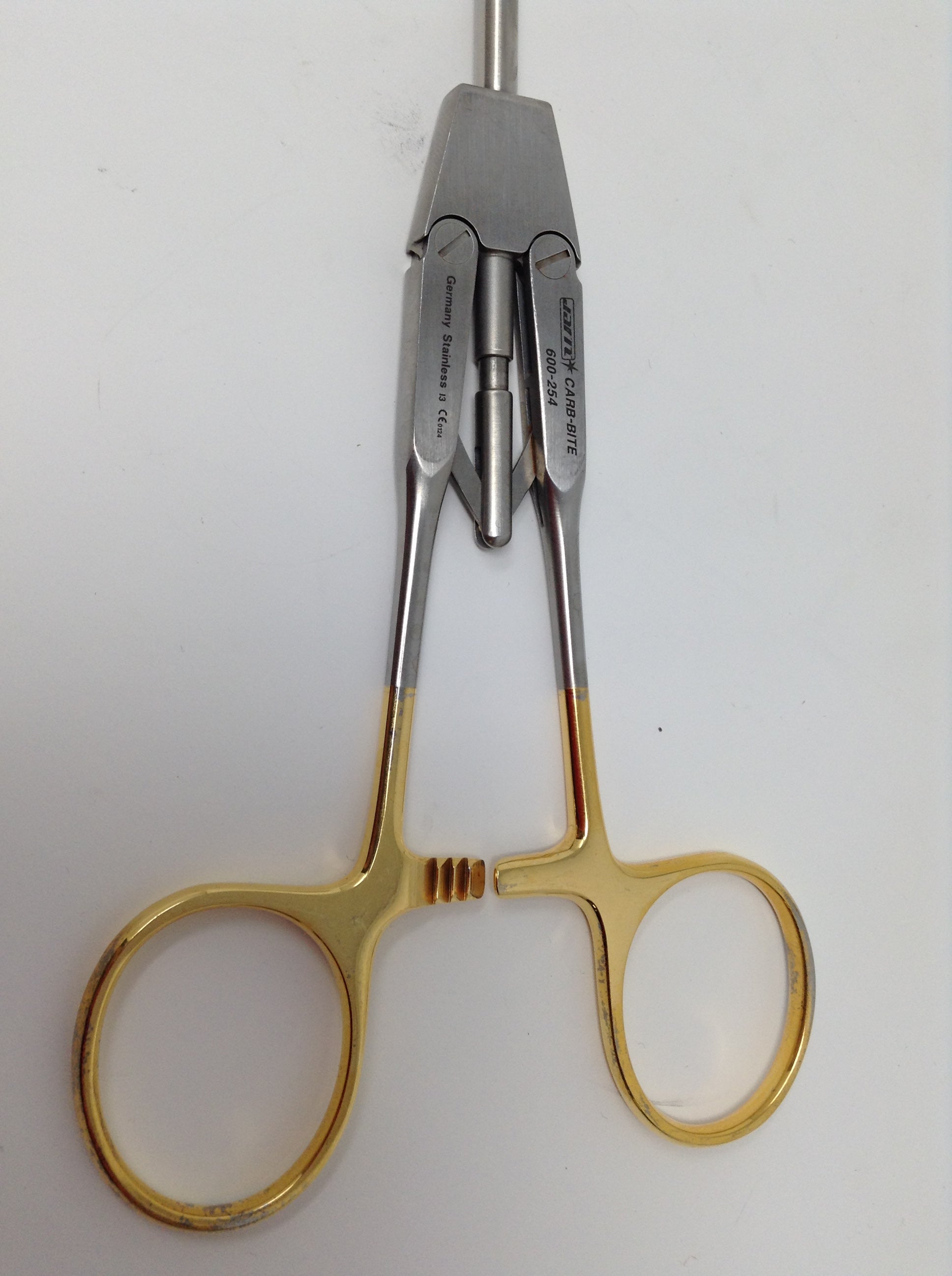 Jarit Carb-Bite Laparoscopic Needle Holder 600-254 Germany Stainless