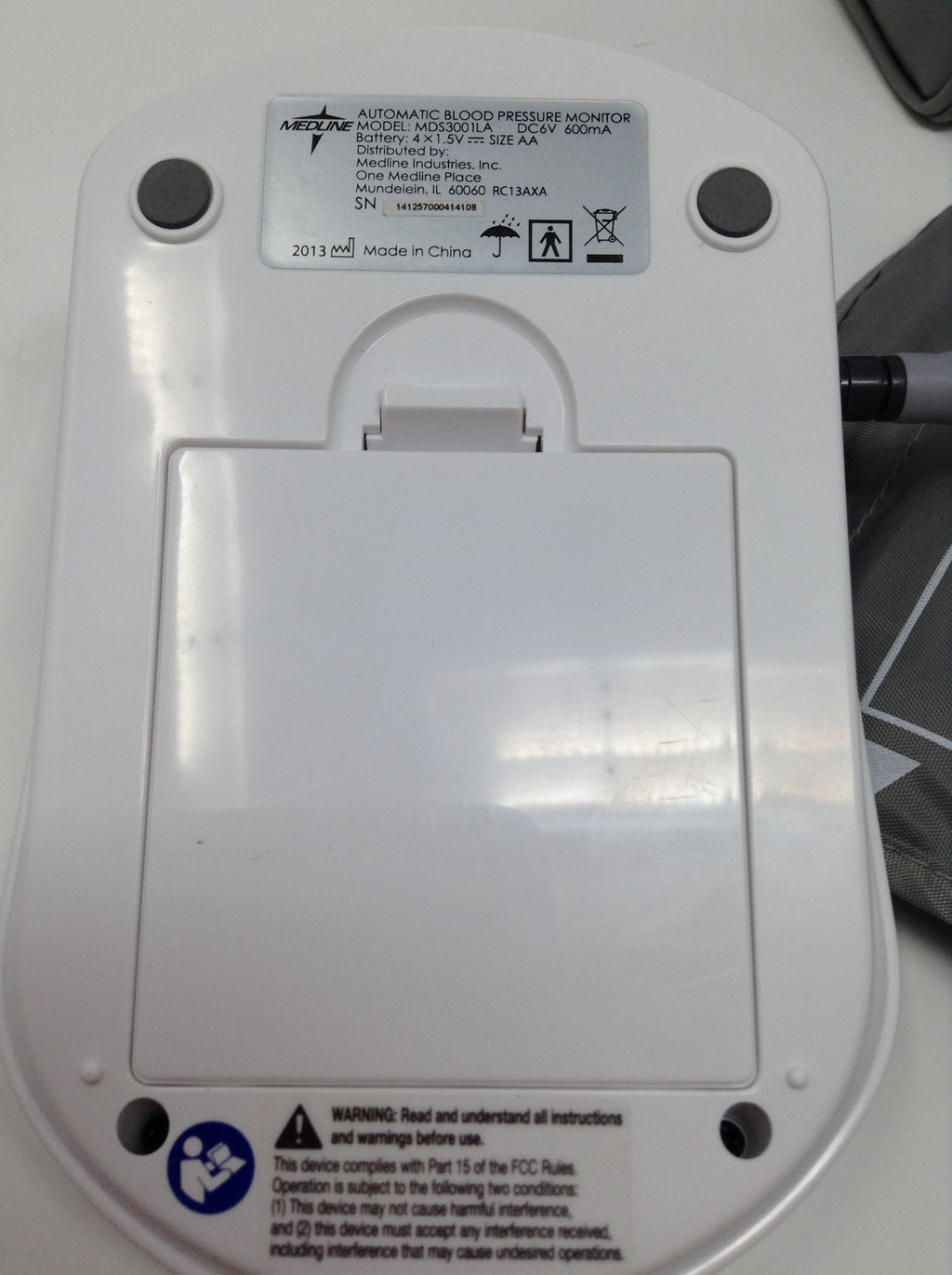 Medline Elite Automatic Digital Blood Pressure Monitor Med Line Cuff MDS3001LA