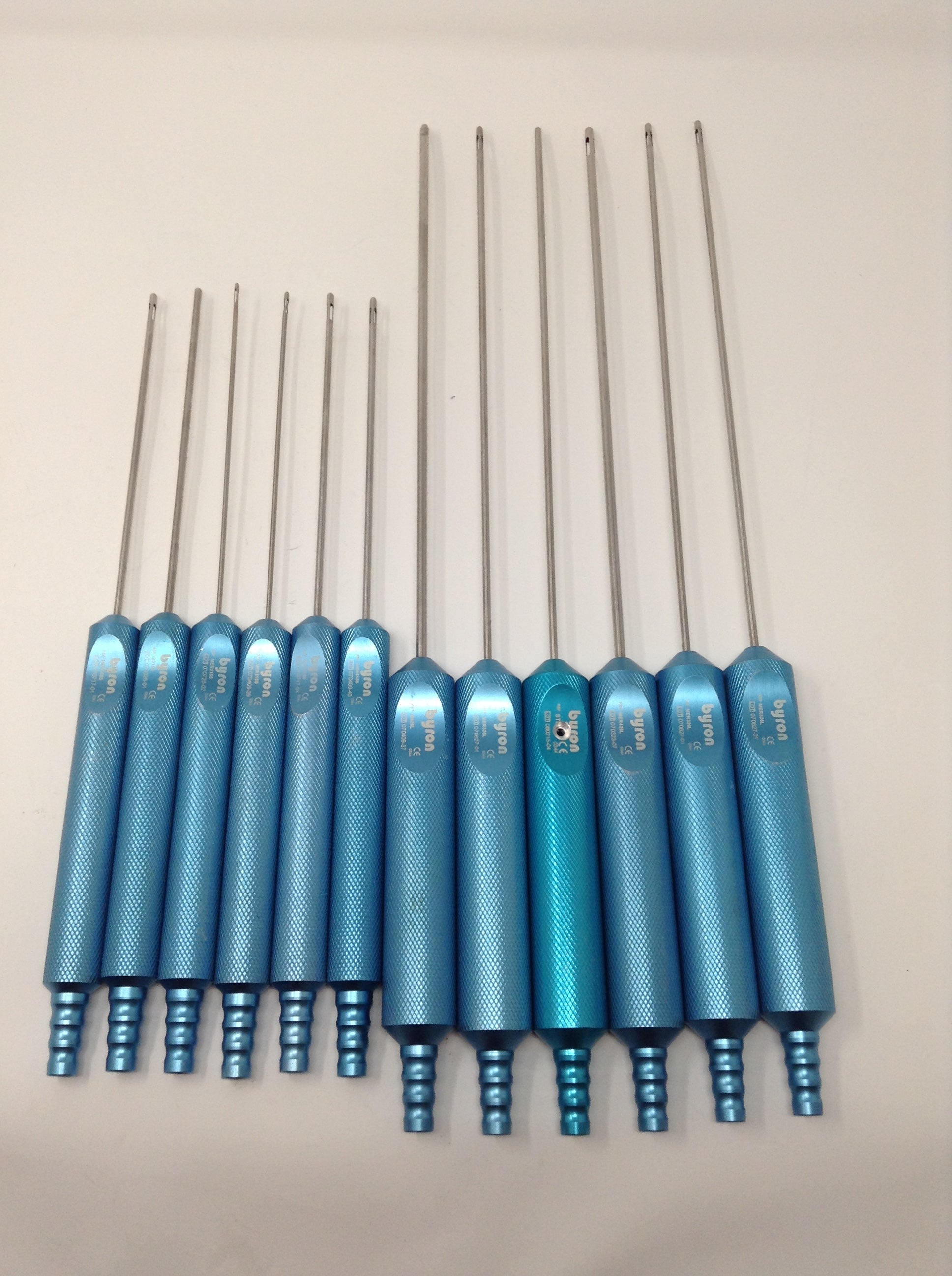 Byron Surgical Plastic Surgery Cannulas Lot of 12 Needles Set Canula Cannulae