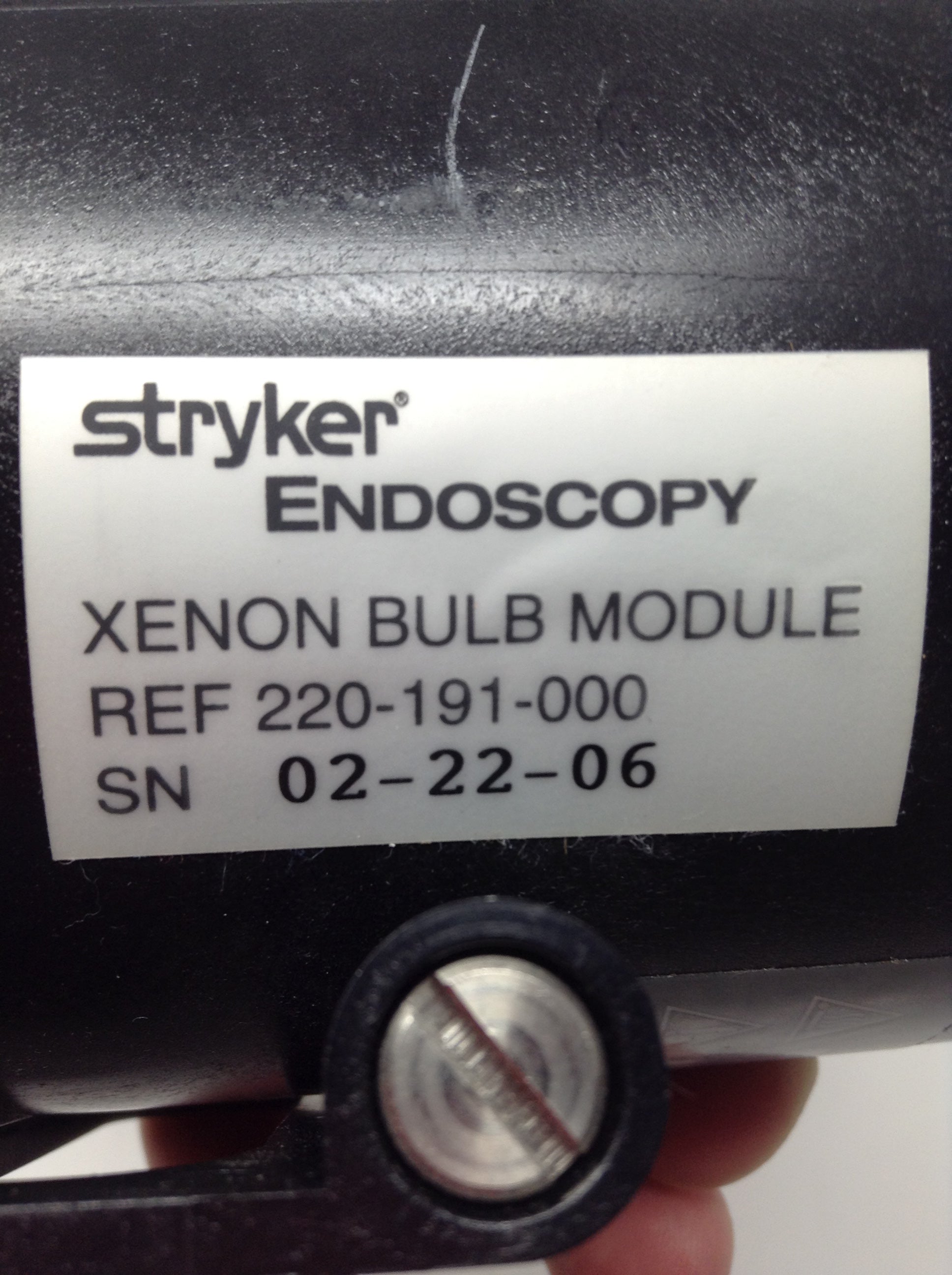 Stryker Endoscopy X7000 300W Model Ref 220-191-000 Xenon Bulb Short Arc Lamp