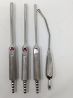 Cannula Surgical Needle Set of 4 Stainless Steel Lot w Handle