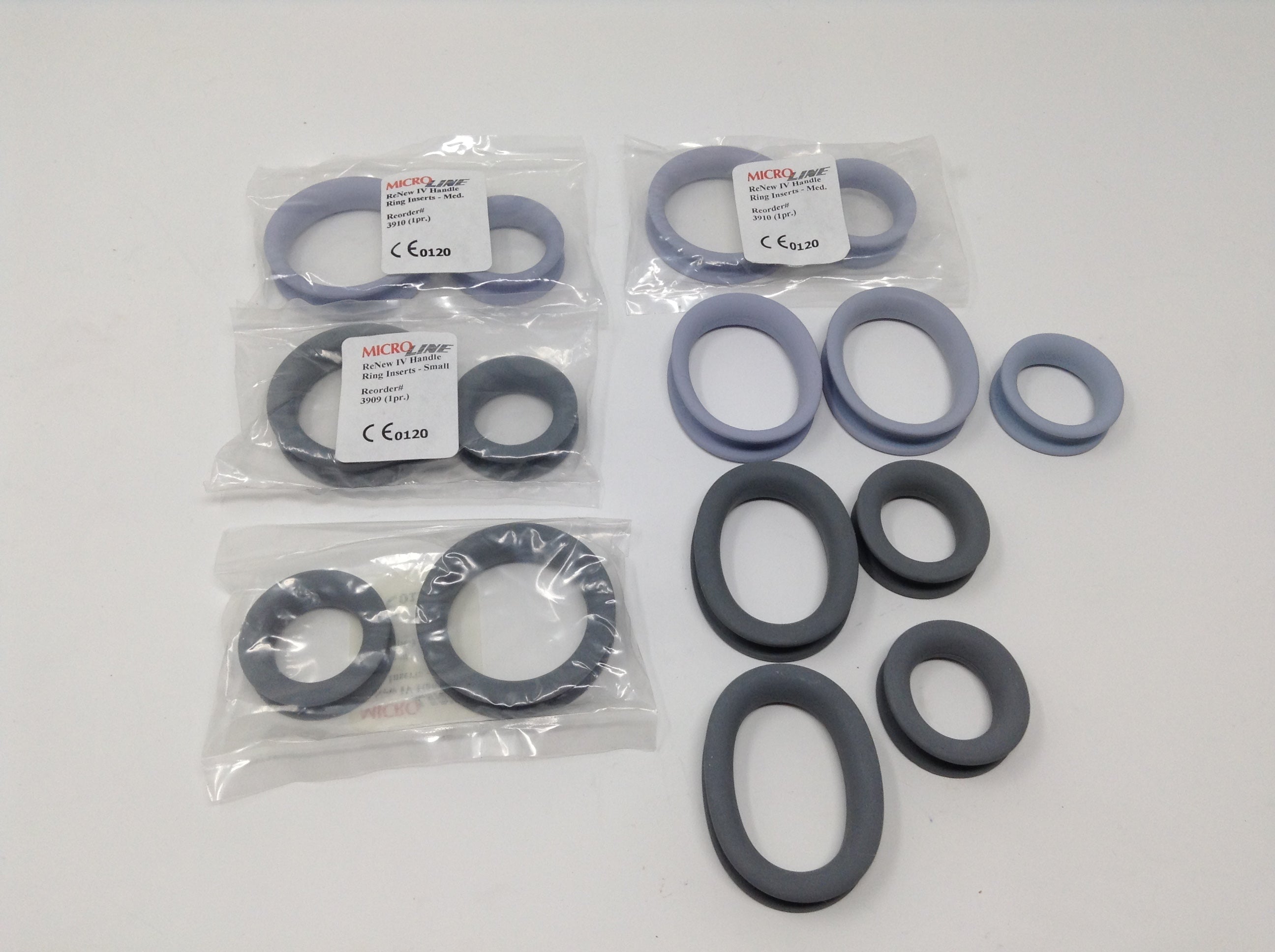 Microline ReNew IV Handle Ring Inserts Small 3909, 3910 Lot of 7