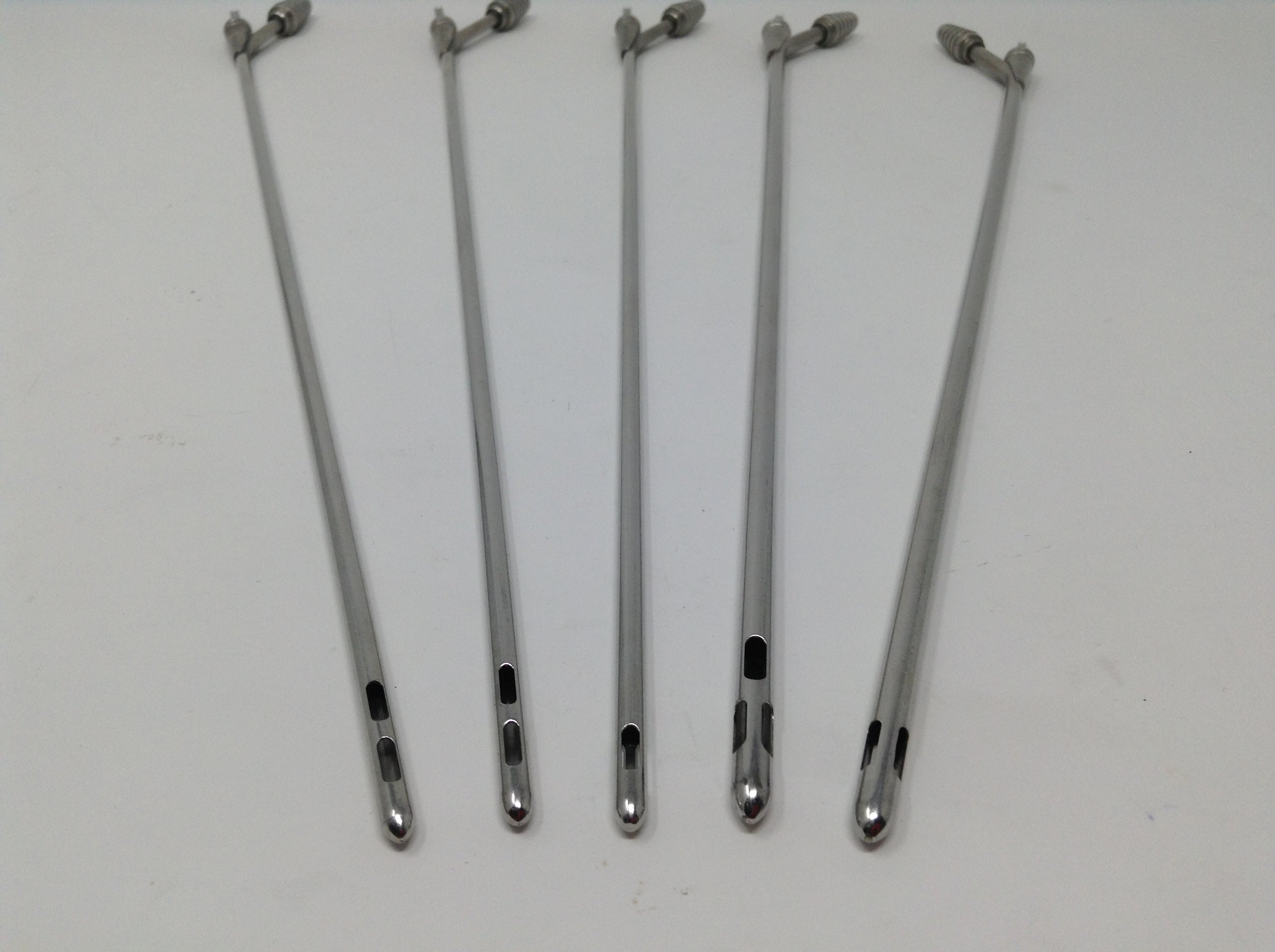 Cannula Surgical Needles Lot of 5 Stainless Steel SS Canula Cannulae Set