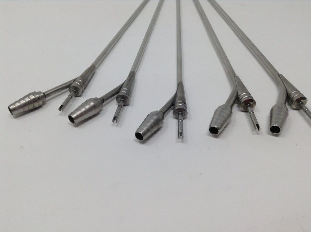 Cannula Surgical Needles Lot of 5 Stainless Steel SS Canula Cannulae Set