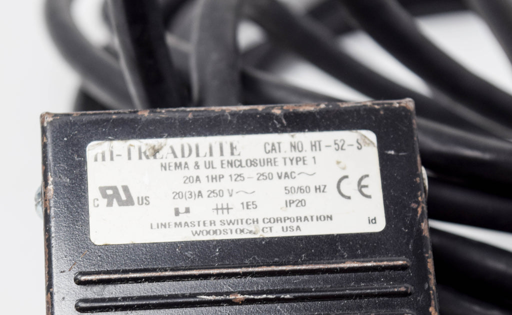 Hi Treadlite Linemaster HT-52-S Treadlite II Foot Switch Electrical Single Pedal