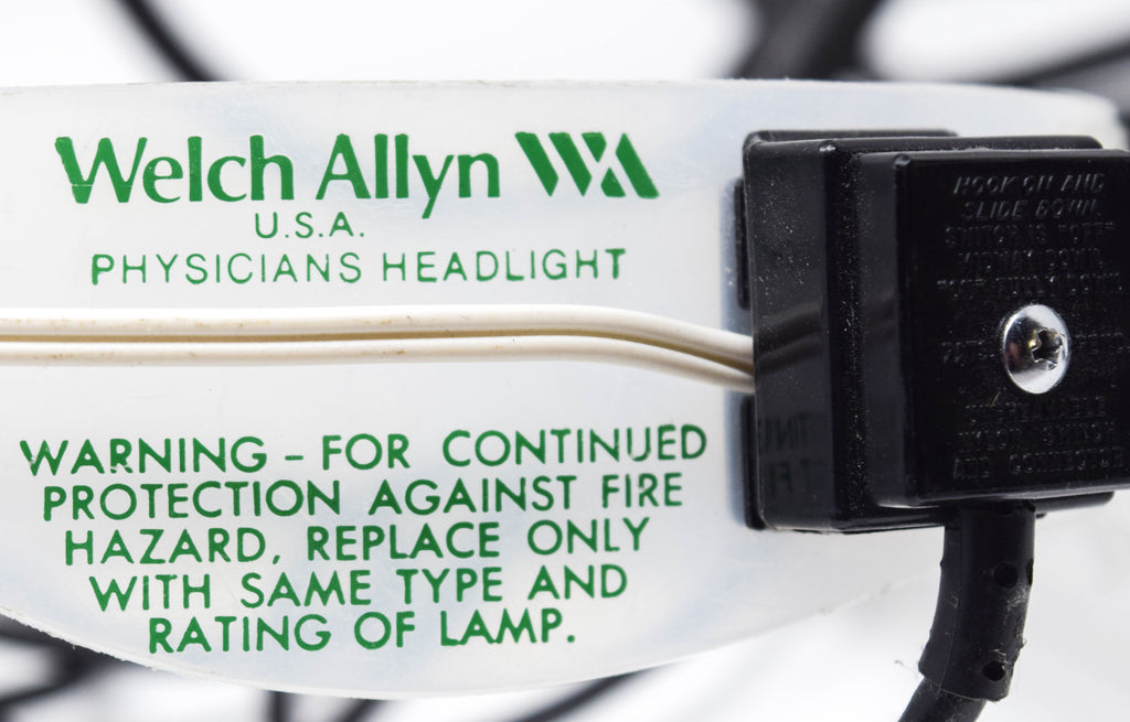 Welch Allyn 49003 79003 Halogen Headband Exam Light w/ Power Supply Headlight