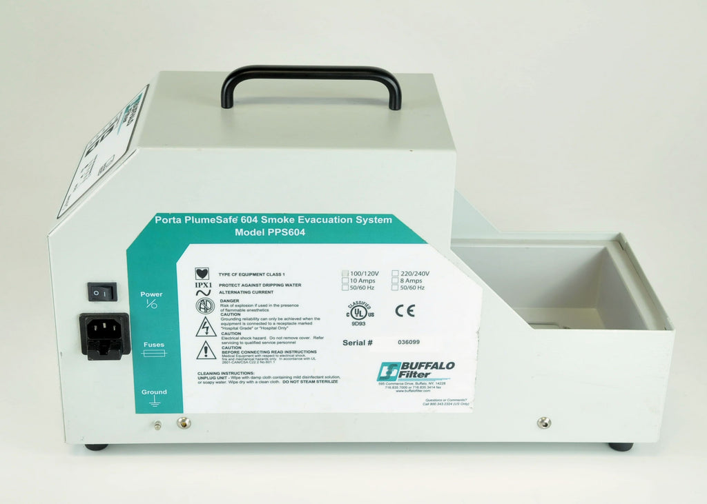 Buffalo Filter Porta PlumeSafe 604 Surgical Smoke Evacuation System PPS604