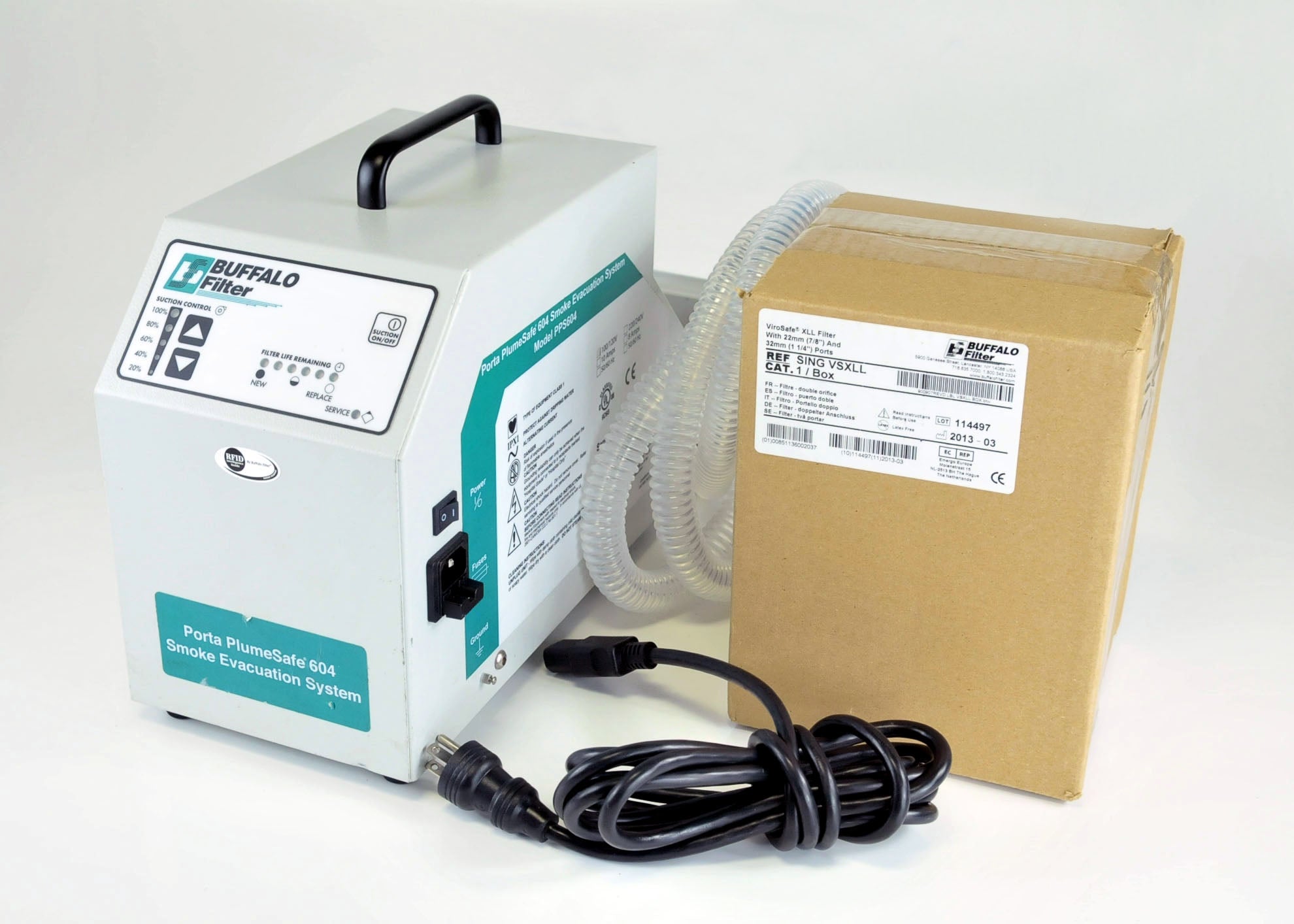 Buffalo Filter Porta PlumeSafe 604 Surgical Smoke Evacuation System PPS604