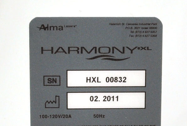 Alma Harmony XL Laser 2011 4 HandPieces ST 515 540 IPL iPixel Er-YAG 2940 Roller