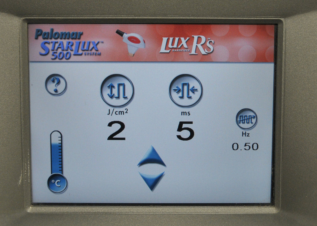 2008 Palomar StarLux 500 Lux System Rs IPL Handpiece Cynosure - Shots Reset