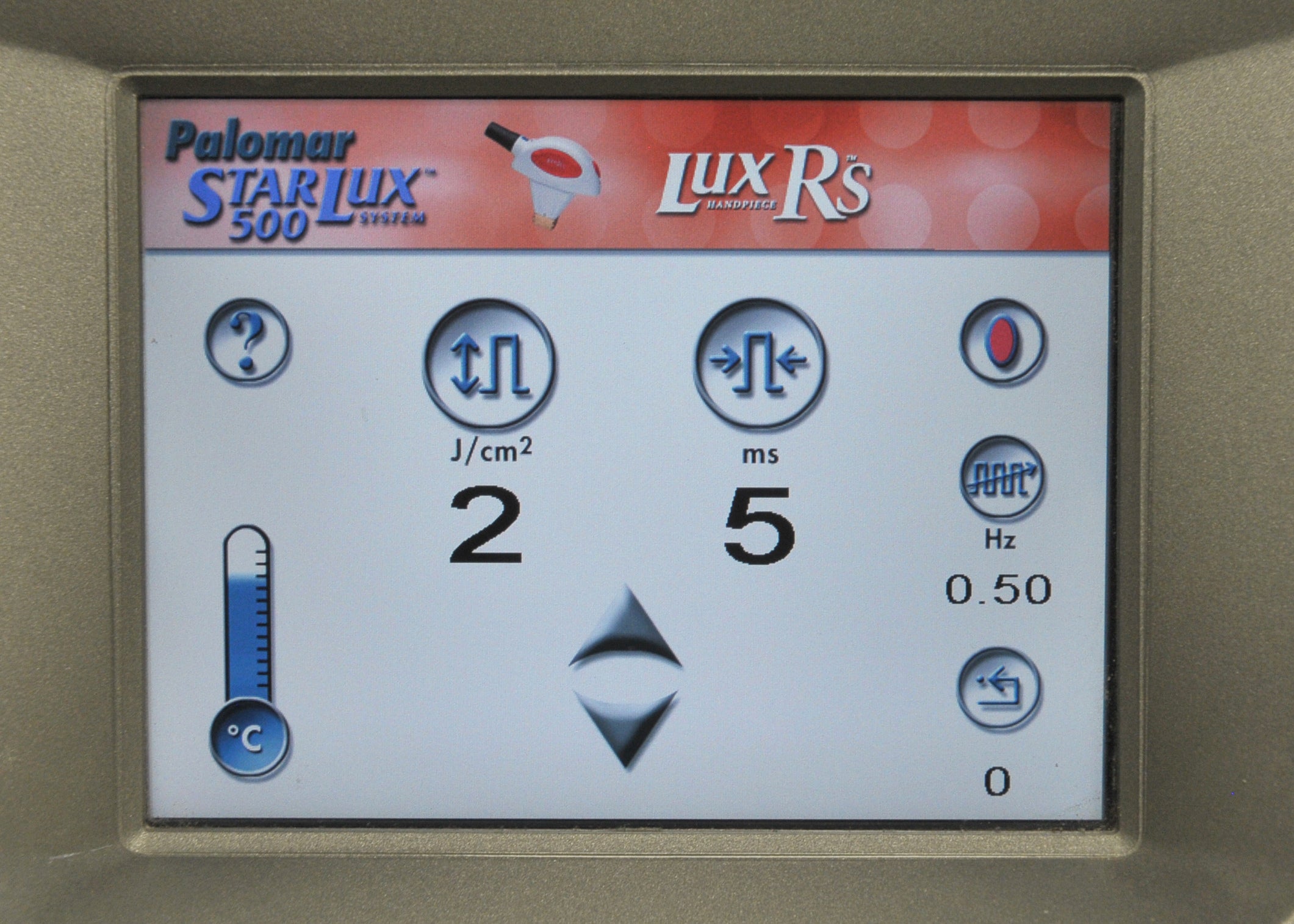 2007 Palomar LuxRs Handpiece IPL StarLux System Hand Piece Cynosure Lux Rs