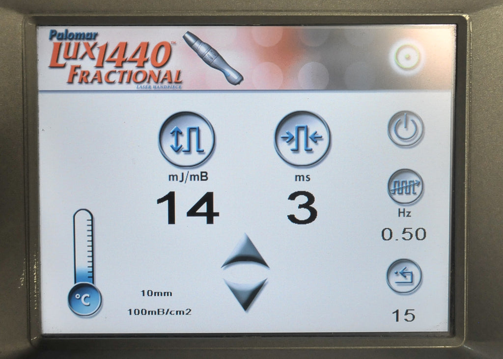 2010 Palomar Lux1440 XD Fractional Laser HandPiece w 15mm Spot Tip Lux 1440 Skin