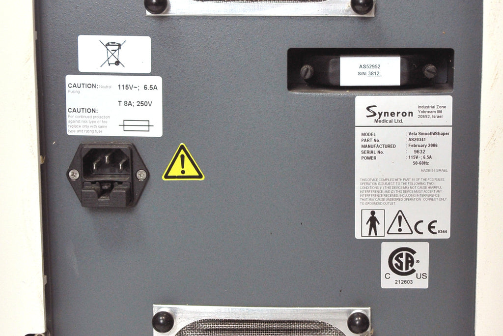 2006 Syneron Vela Smooth Shaper - VelaSmooth Cellulite Body Shaping ELOS Powered