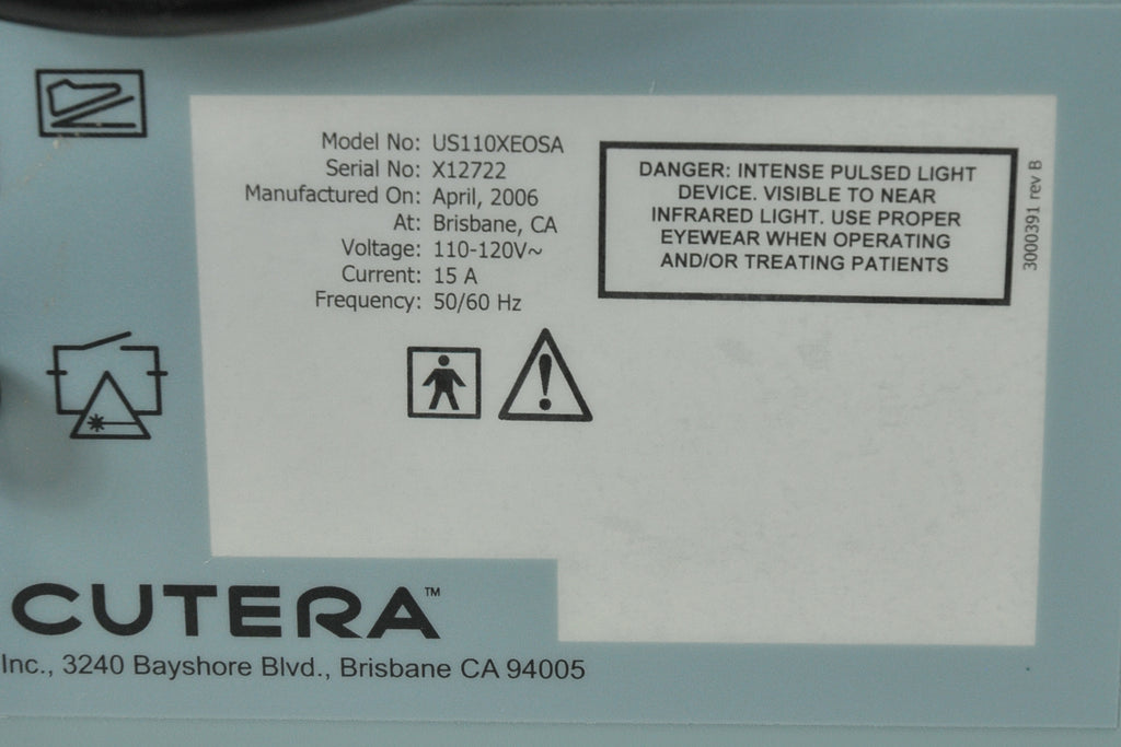 2006 Cutera XEO SA (STAND ALONE NO YAG) IPL LP560 ProWave 770 Titan XL Photo