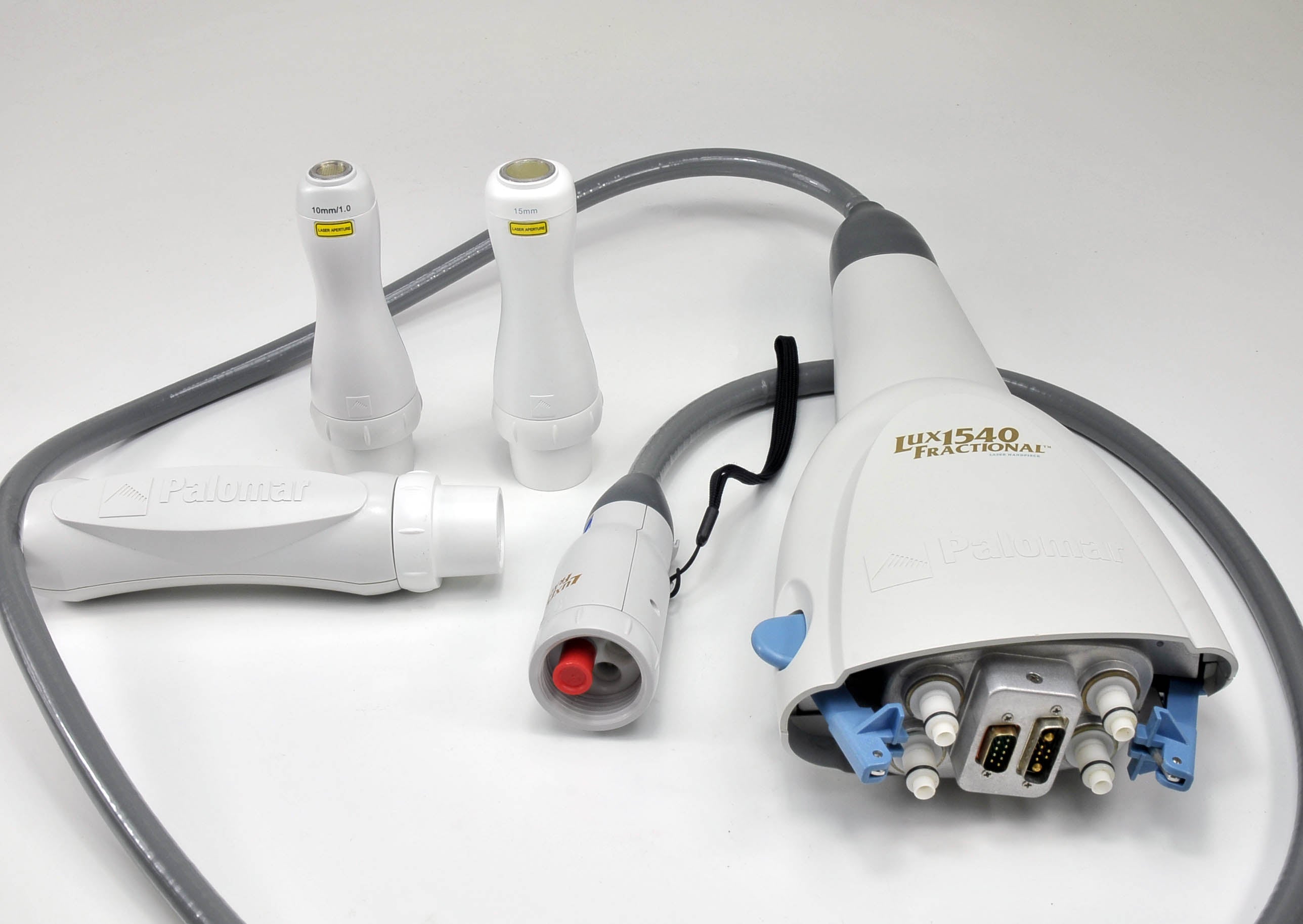 2012 Cynosure Lux 1540 XD Fractional Handpiece Palomar 10mm 15mm Spot Hand Piece