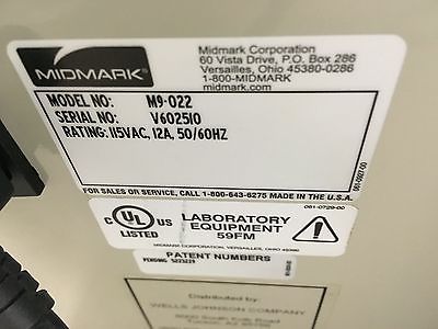 9/18/2008 MIDMARK RITTER M9 M 9 ULTRACLAVE AUTOMATIC STERILIZER AUTOCLAVE