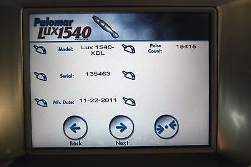Lux 1540 XDL Fractional Laser Hand Piece 2 tips 15 10 mm Palomar Calibration tip
