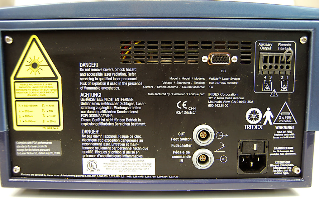 Cutera Iridex VariLite Laserscope Vari Lite 532 940 Dual Laser System 2006