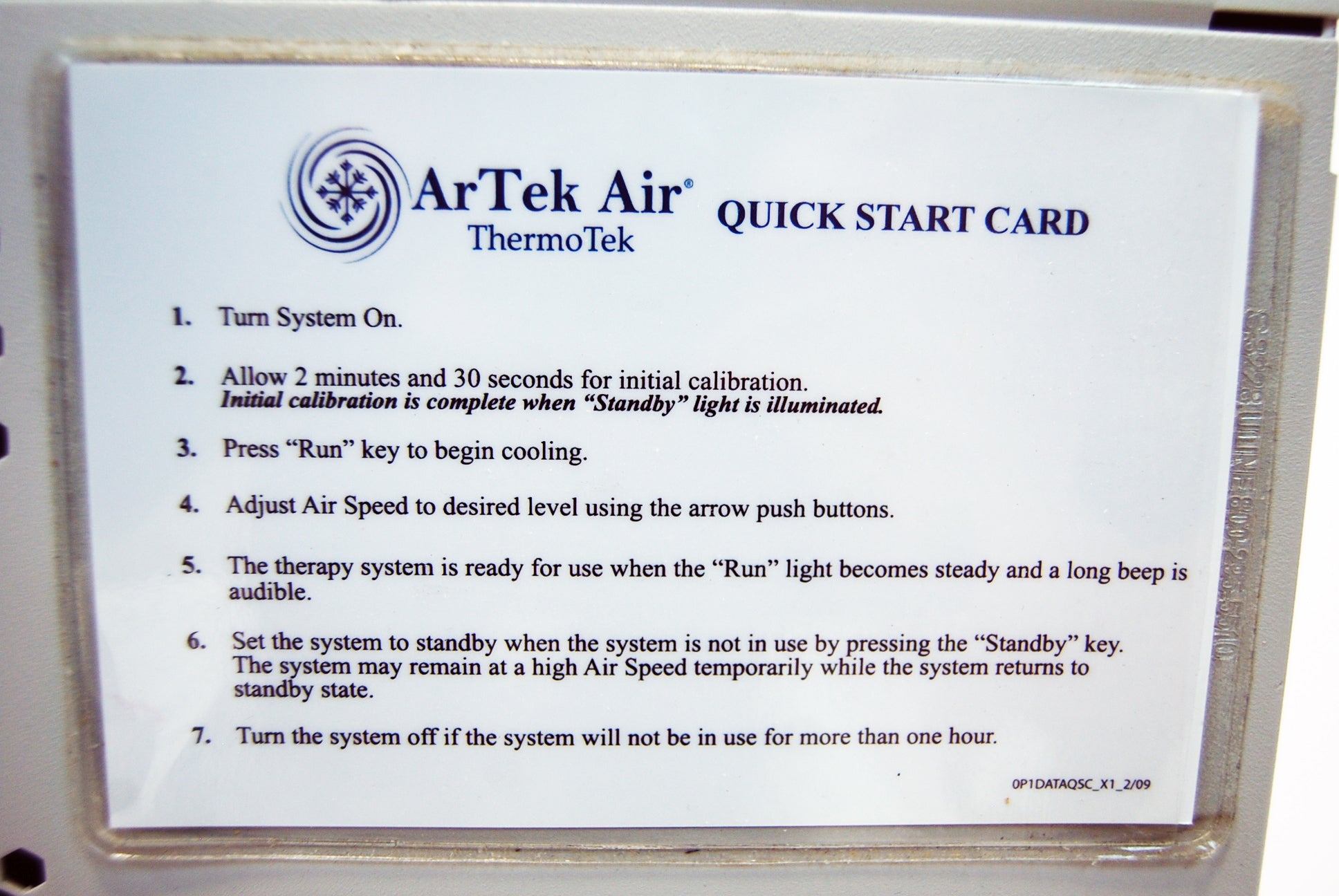ThermoTek ArTek Air Cooler-Thermoelectric Articulating Arm Solid State 2009