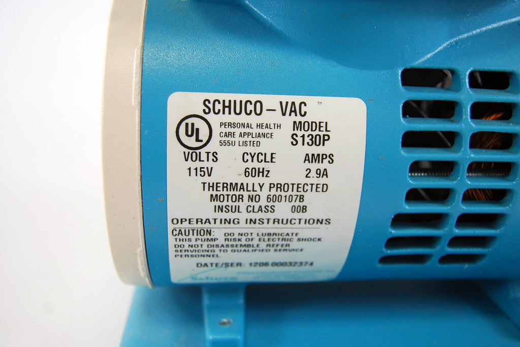 Schuco Vac S130P Aspirator Pump Motor Schuco-Vac Shuko Shuco 2.9A Schuko Schuko