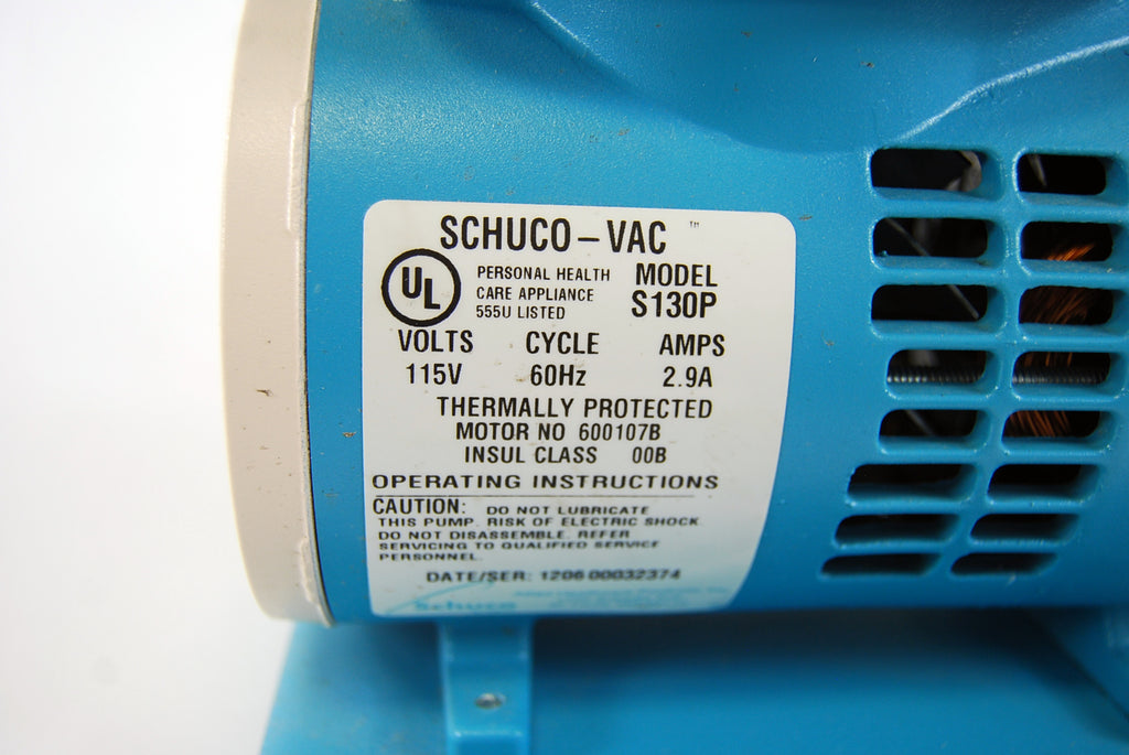 Schuco Vac S130P Aspirator Pump Motor Schuco-Vac Shuko Shuco 2.9A Schuko Schuko