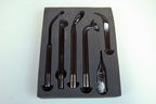 UNIVERSAL COMPANY Brand High Frequency Facial System Wand Tips - Set of 6 Glass - HF