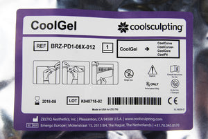 Zeltiq Coolsculpting CoolGel Gelpads BOX OF 12 Gel Pads BRZ-PD1-06X-012 Cool Sculpting