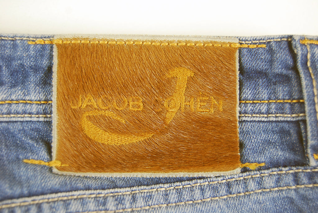 Jacob Cohen Handmade Tailored Denim Jeans Size 35 Italian Hand Made Pants Mens