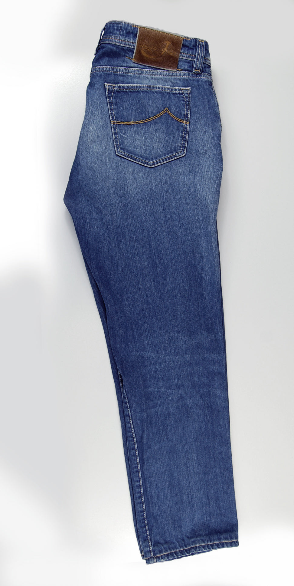 Jacob Cohen Handmade Tailored Denim Jeans Size 35 Italian Hand Made Pants Mens
