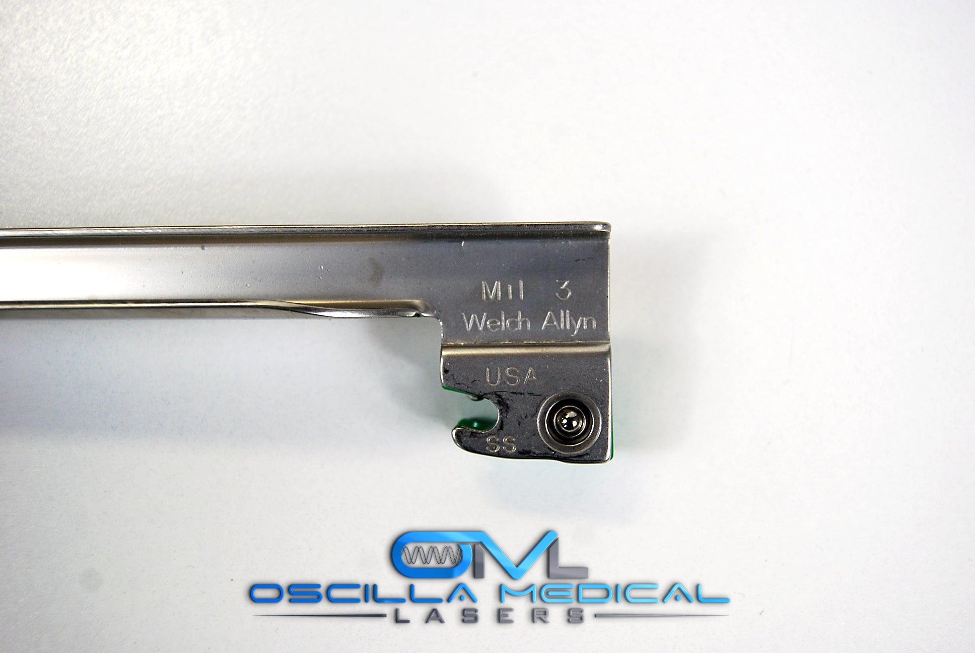 Welch Allyn Blade 3 Mil 68063 Fiber Optic Laryngoscope WelchAllyn Laryngoscopy