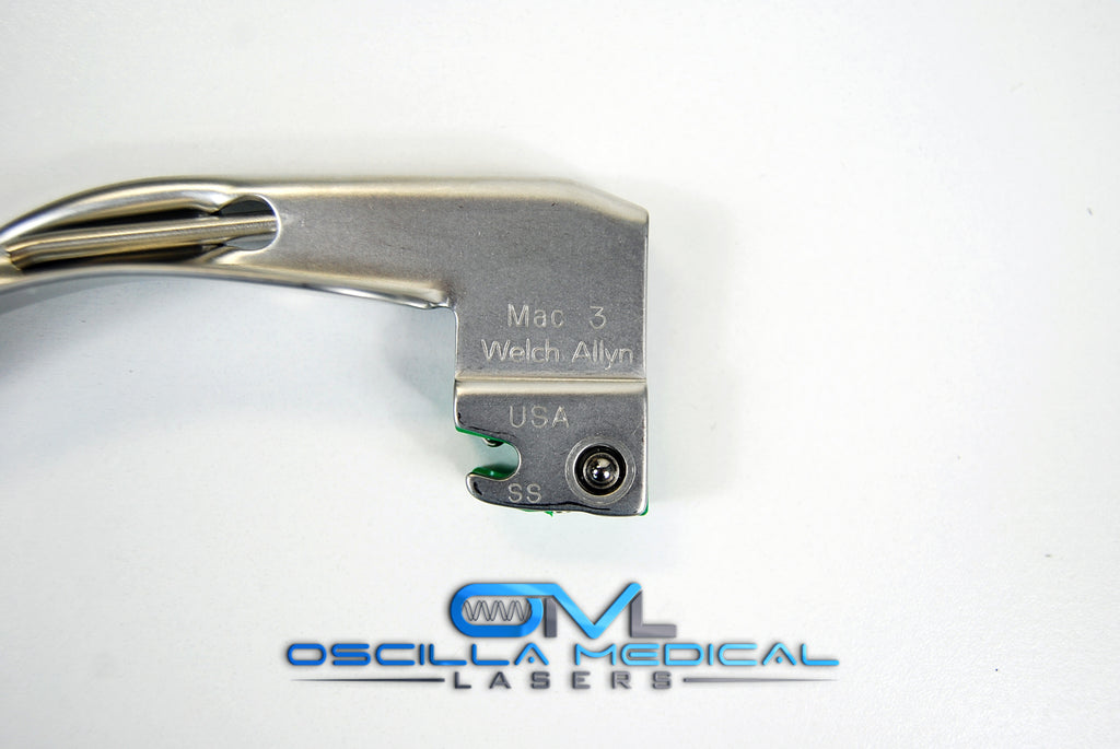 Welch Allyn Mac 3 69063 Fiber Optic Laryngoscope Blade WelchAllyn Laryngoscopy