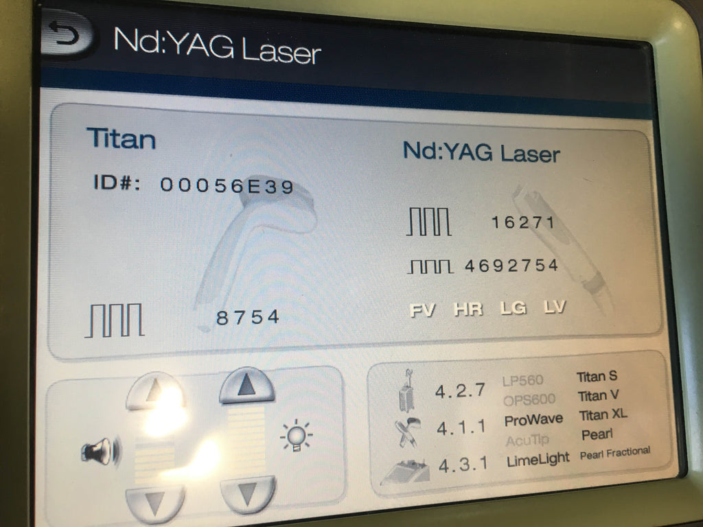 Cutera XEO System Handpieces Titan XL Prowave 770 TruPulse Laser IPL Nd:YAG 2007