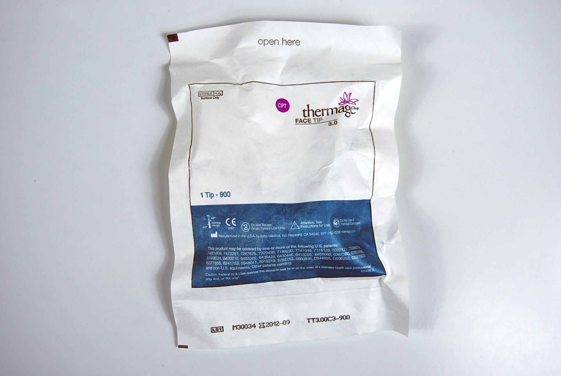 Solta Medical Thermage 900 Face Tip 3.0 Non-Invasive Wrinkle Treatment
