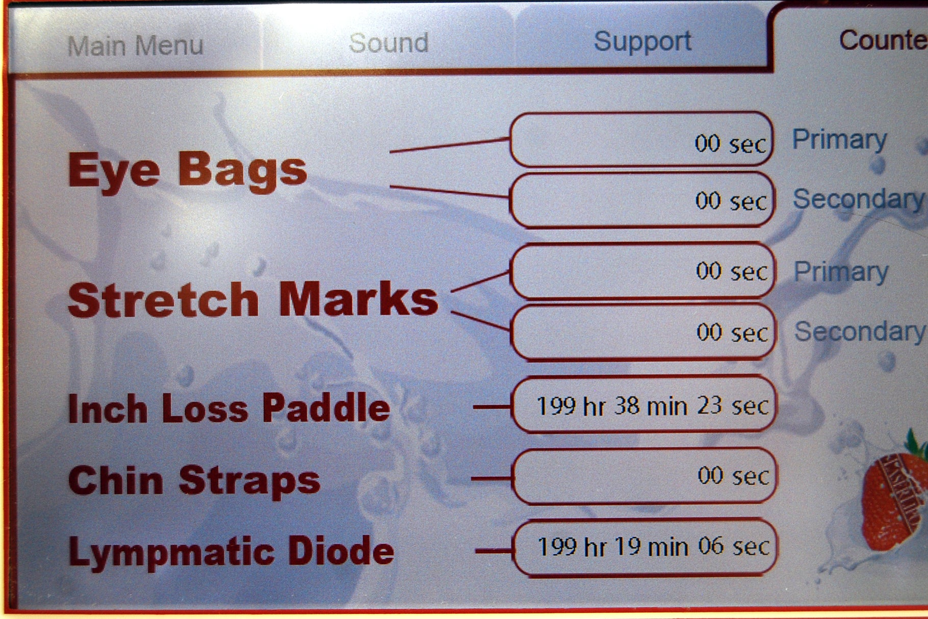 2012 Strawberry & Cream Fat Reduction System 10 Paddles 2 Probes LaserLipo