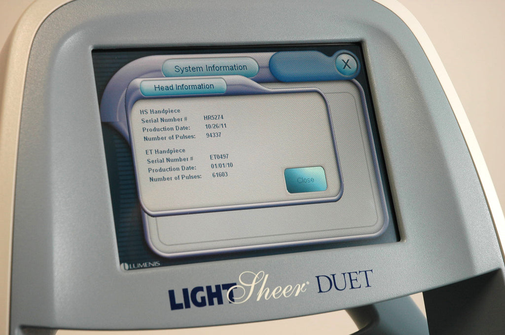 Lumenis Light Sheer Duet HS ET Handpieces 810 nm Diode Hair Removal 2010
