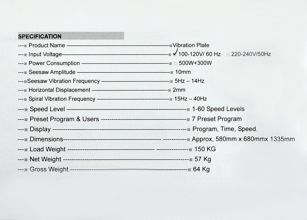 LILA Whole Body Dual Motor Vibration Exercise Machine Silver Power Vibe Plate