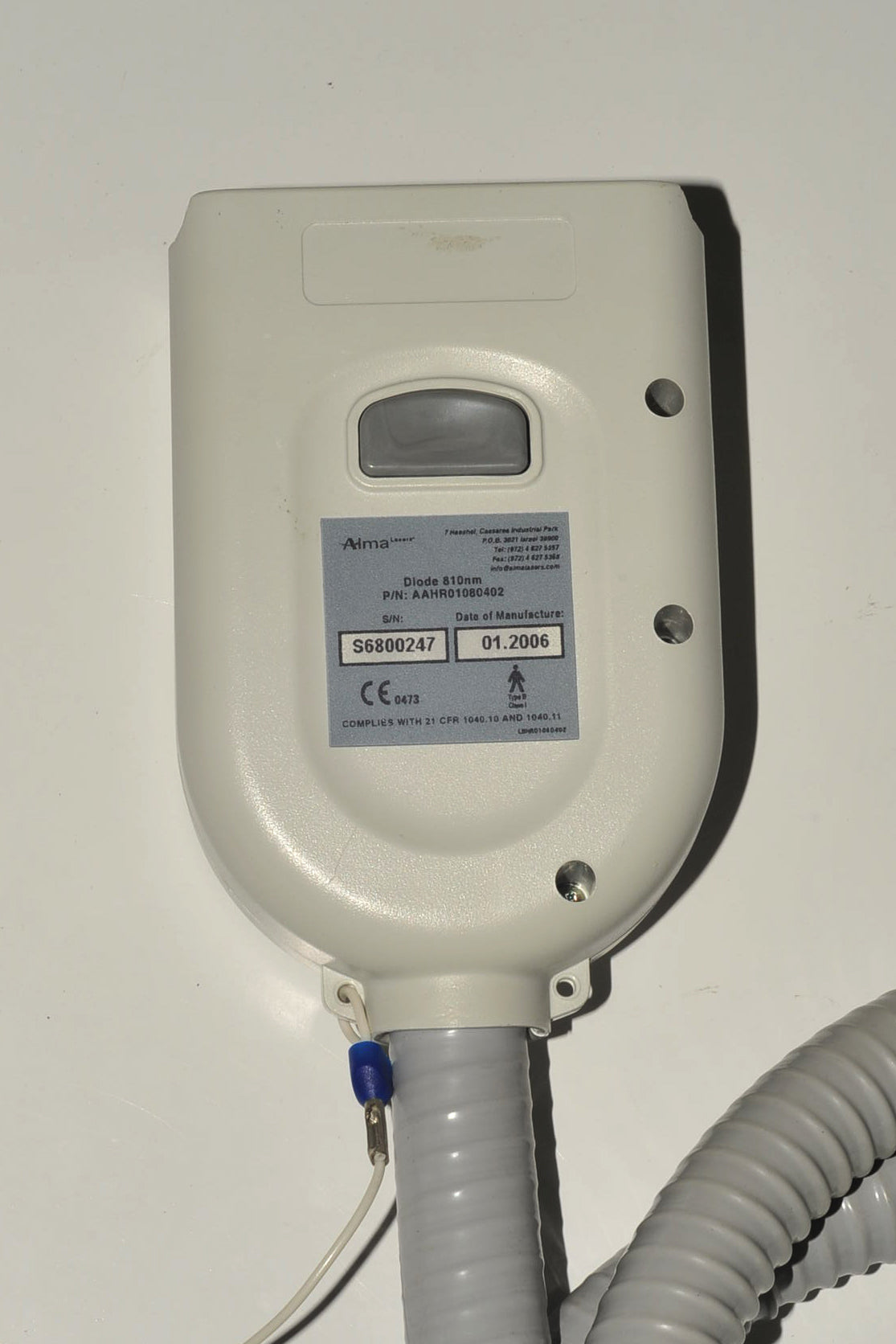 2006 Alma Lasers Sonata Handpiece Hair Removal w Carrying Case
