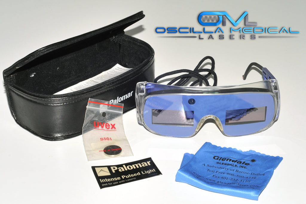 Palomar Glendale LightSpeed IPL Laser Safety Glasses Light Speed Cynosure w/Case