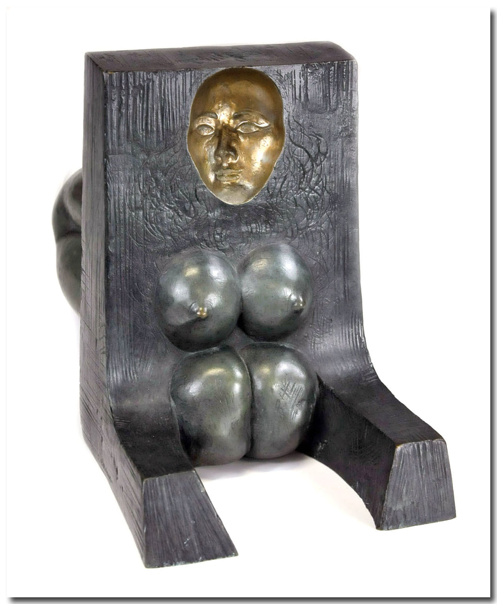 Sphinx Through a Wall Bronze Nude Fine Art Sculptor: Josep Maria Subirachs Rare