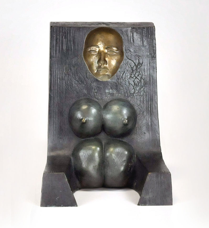 Sphinx Through a Wall Bronze Nude Fine Art Sculptor: Josep Maria Subirachs Rare