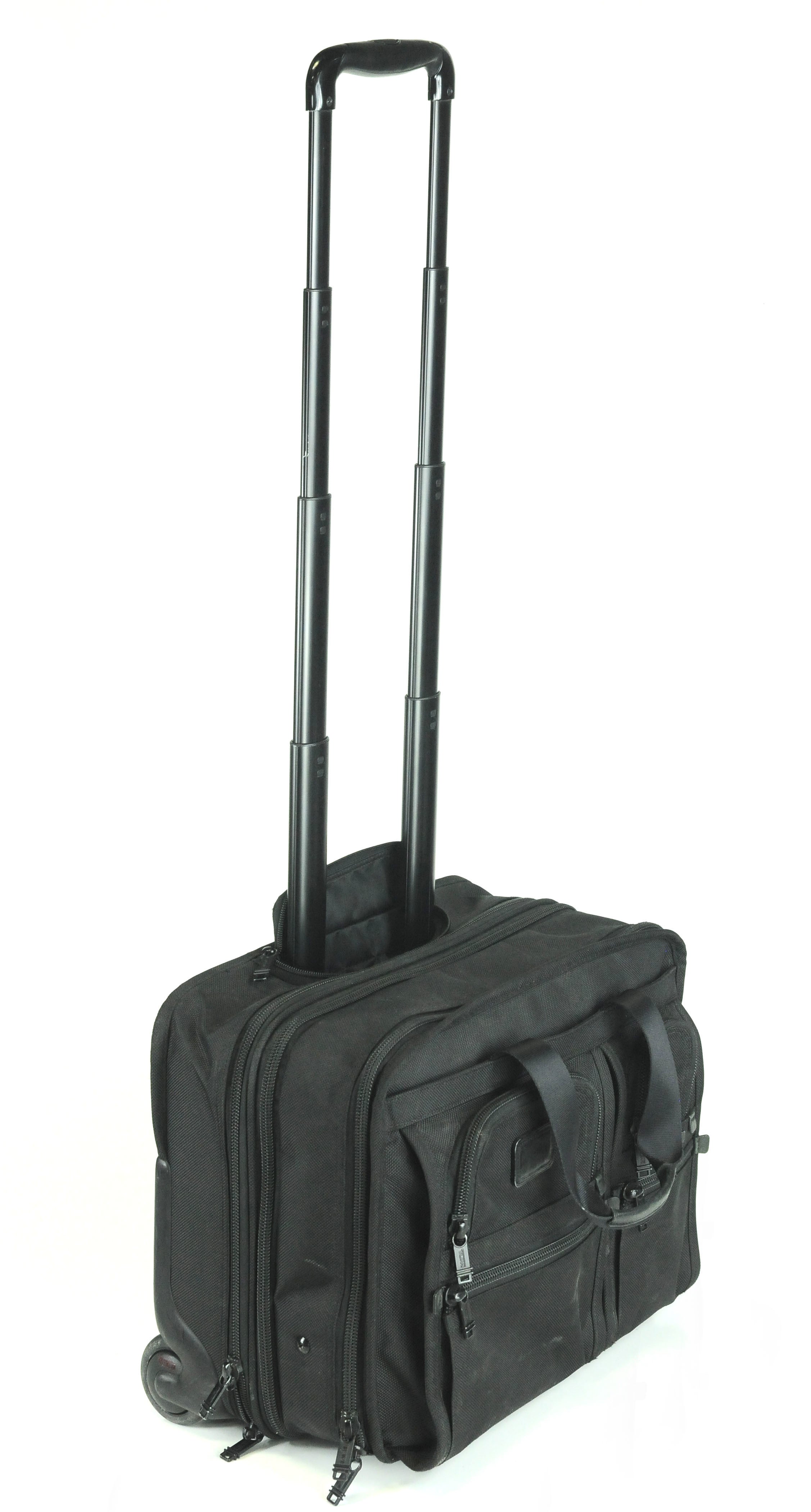 Tumi Black Short Trip Business Travel Wheeled Luggage Case Packing Bag Suitcase