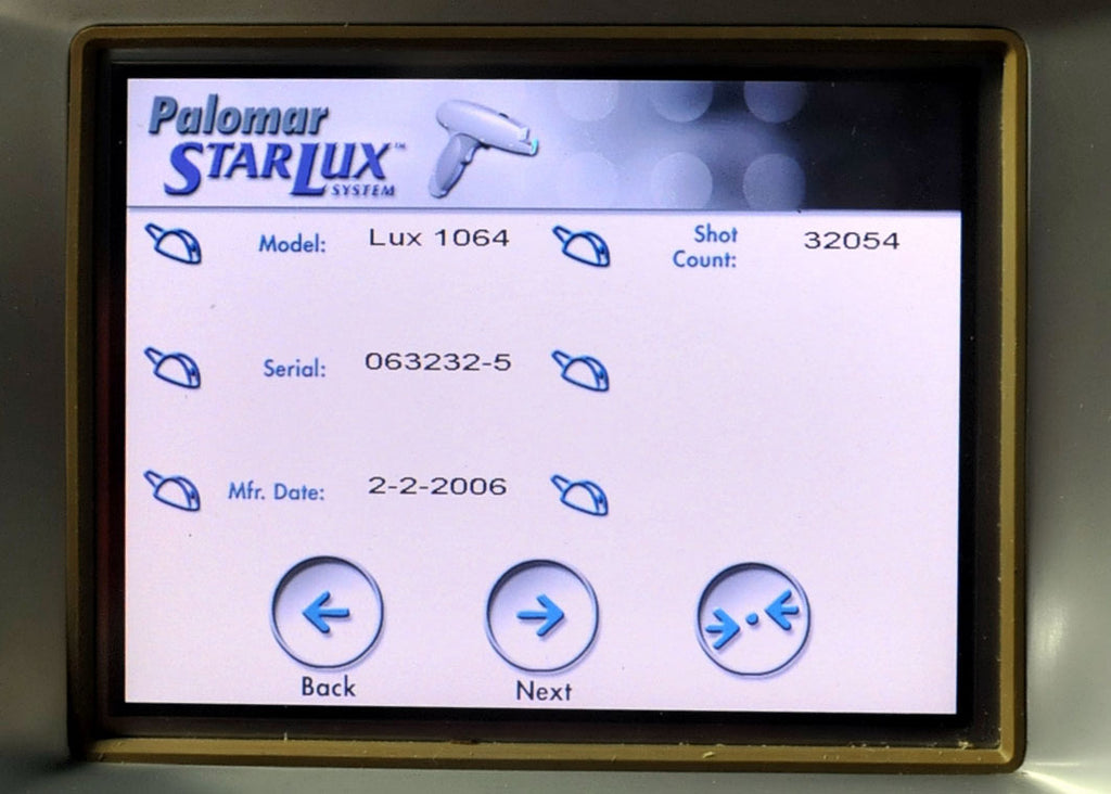 2006 Palomar Lux1064 Nd:Yag Laser HandPiece Lux 1064 StarLux 300 500 Hand Piece