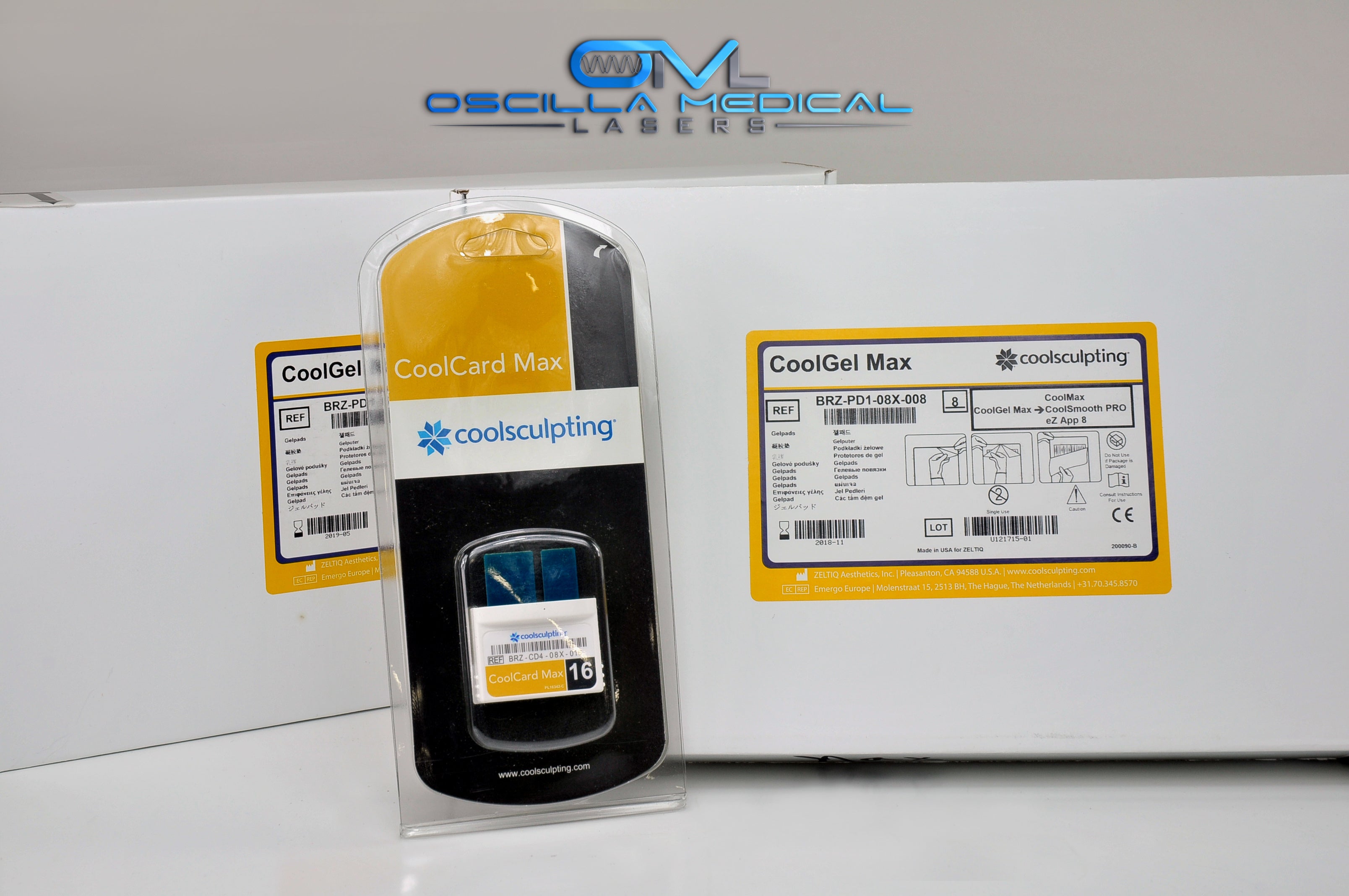 Zeltiq Coolsculpting 16 Cycle CoolCard Max & 16 CoolGel Pads Cool Sculpting NEW