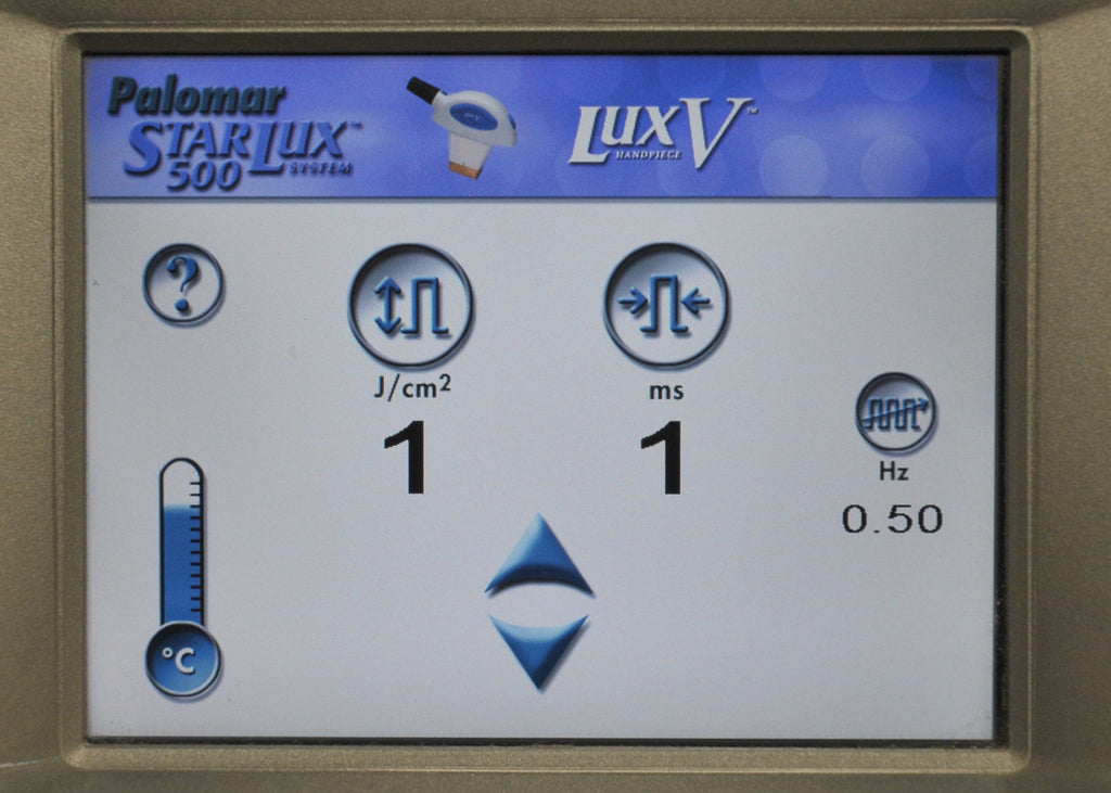Palomar 2009 StarLux 500 LuxV Lux System V HandPiece LASER Cynosure LOW SHOWS!