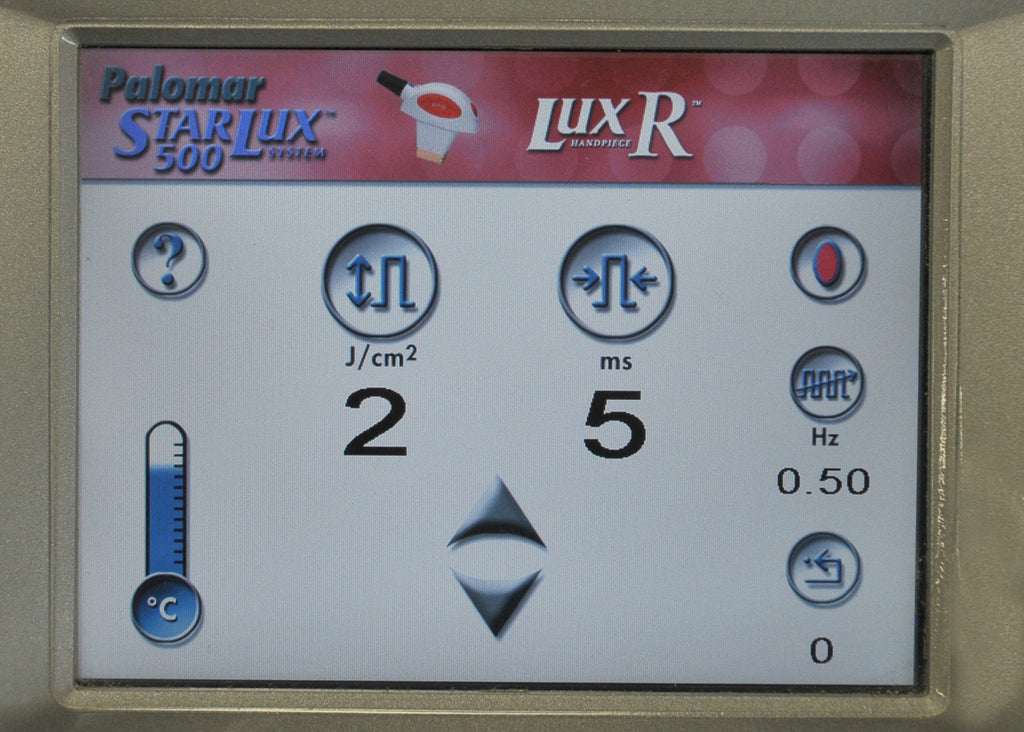 2008 Palomar StarLux 500 Lux R Handpiece LuxR Hand Piece Cynosure - LOW COUNTS!