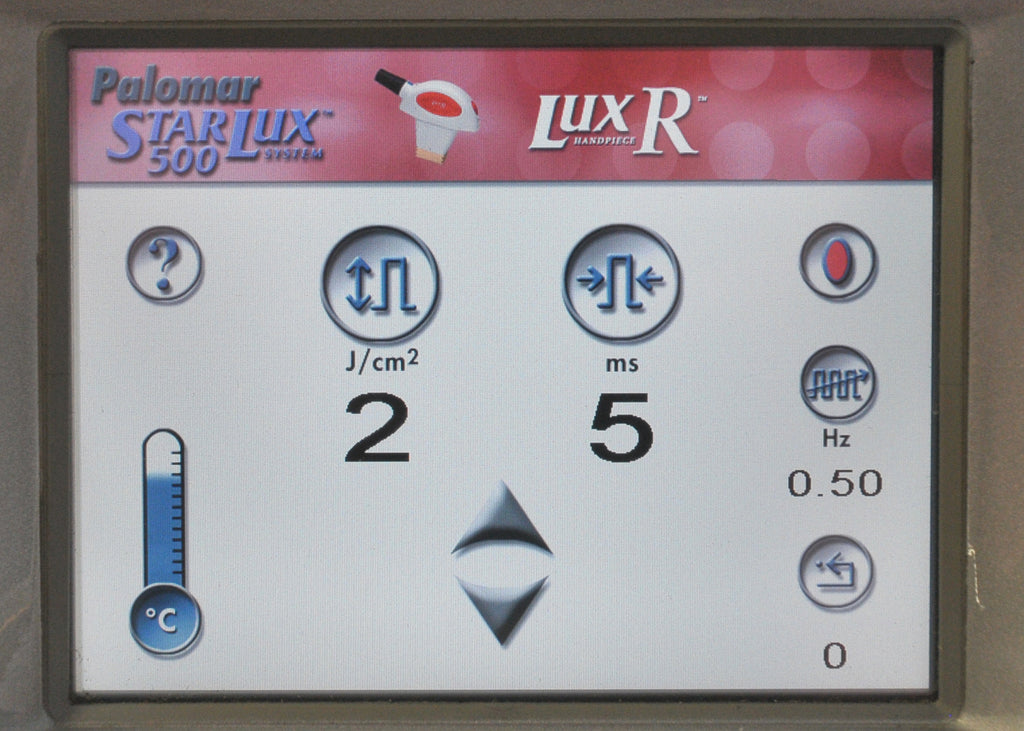 2008 Palomar StarLux 500 Lux R Handpiece LuxR Hand Piece Cynosure Star Lux