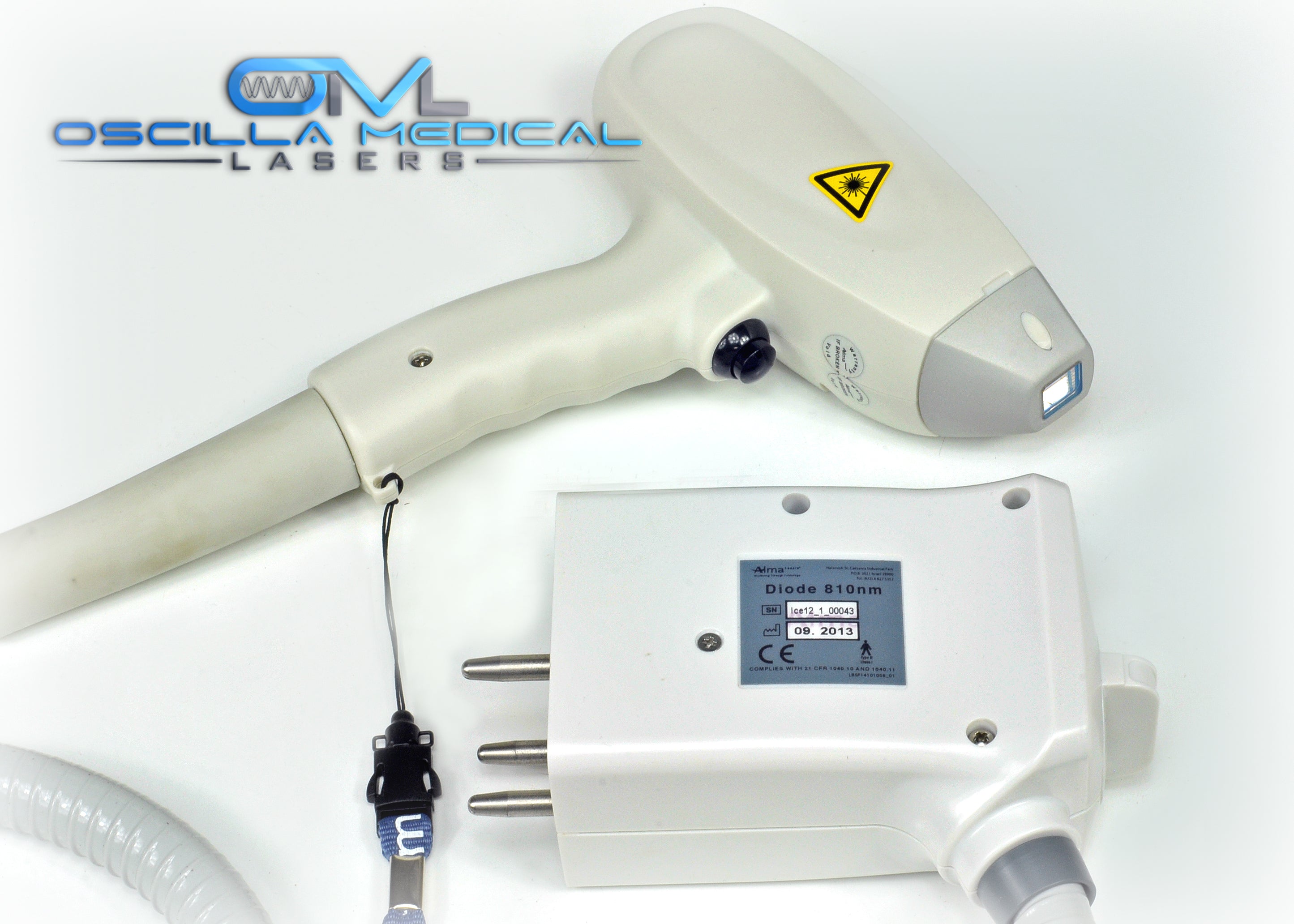 2013 Alma Lasers Soprano ICE XLI HandPiece 810nm 1cm Hair Removal Laser HR