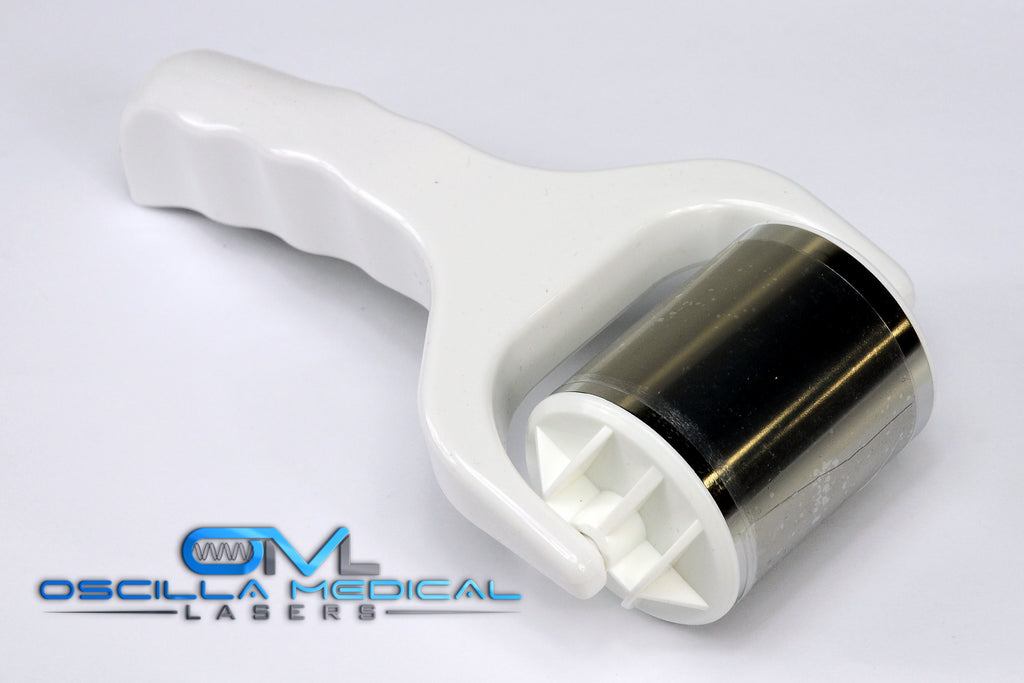 Stainless Steel Roller 2.25" Wide Surface - White Body Cool Skin 2 1/4 NEW!!