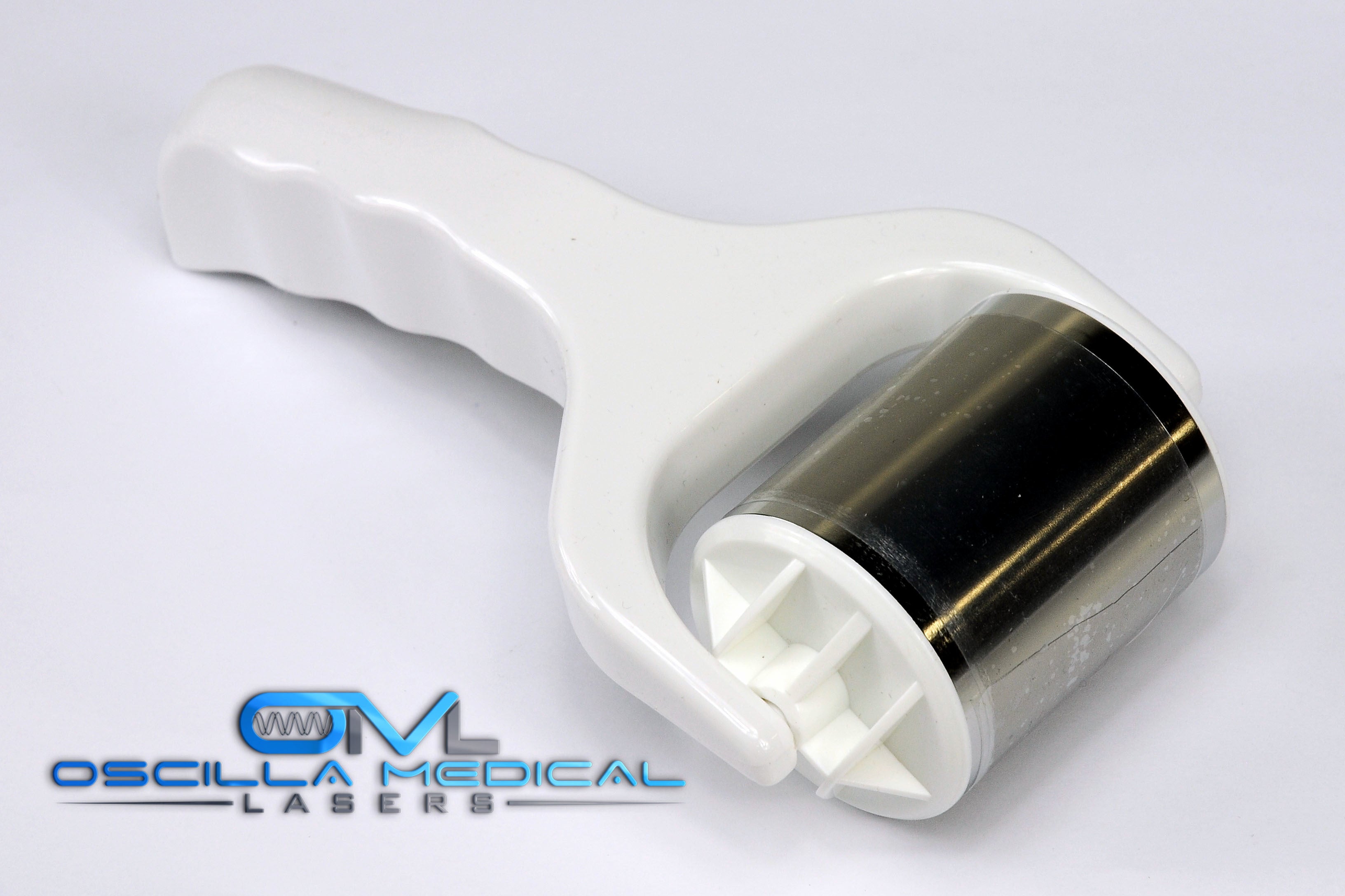 Stainless Steel Roller 2.25" Wide Surface - White Body Cool Skin 2 1/4 NEW!!