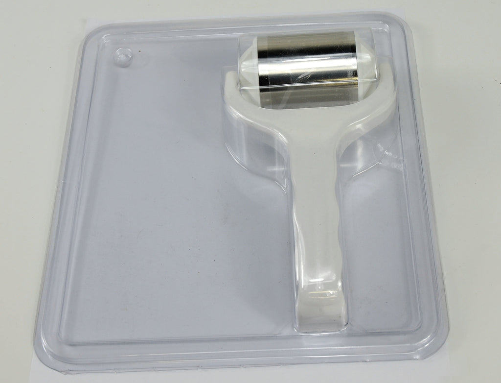 Stainless Steel Roller 2.25" Wide Surface - White Body Cool Skin 2 1/4 NEW!!
